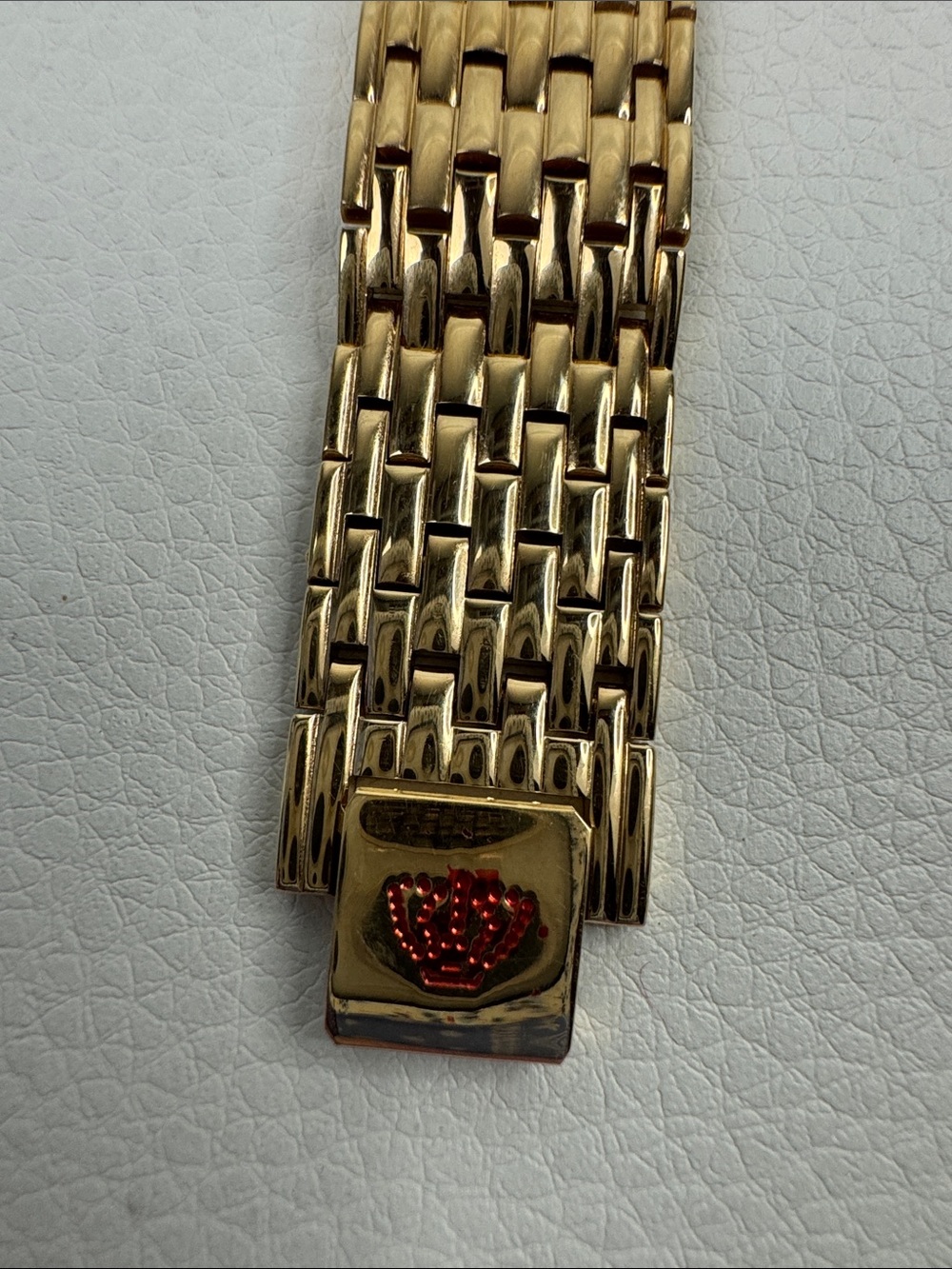 Jules Jurgensen Gold-Tone Women's Bracelet Watch with White Dial clasp New - Picture 10 of 11